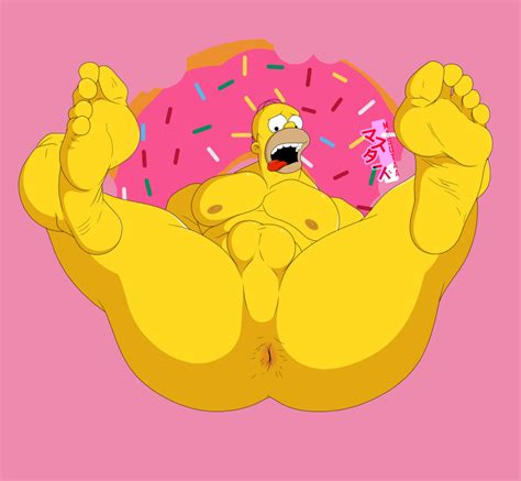 Rule 34 Asshole Balls Doughnut Feet Gay Homer Simpson Legs Spread