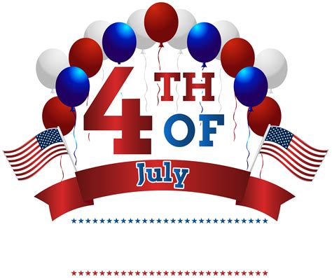 Happy Th Of July Transparent The Clip Art Image Is Transparent Background And Png Format
