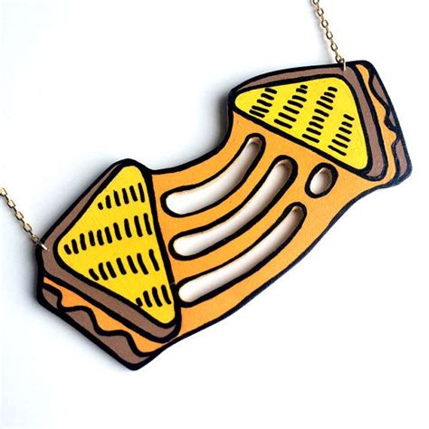 Grilled Cheese Necklace Grilled Cheese Jewelry Sandwich | Etsy | Cheese jewelry, Grilled cheese ...