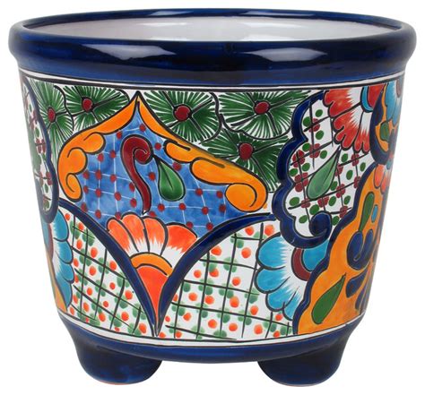 As ceramic pots suppliers with over 15 years of experience in this category, our range of ceramique® ceramic pots and ceramic planters are reliable and durable to. Large Mexican Talavera Footed Planter - Rustic - Home ...