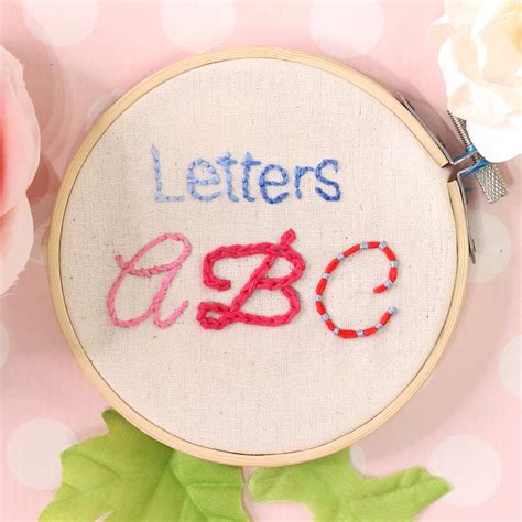 Embroidery Letters Easiest Stitches For Letters Treasurie