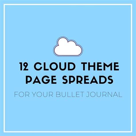 12 Best Cloud Theme Ideas For Your Bullet Journal Pages — Sweet Planit