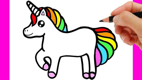 How To Draw A Unicorn Easy How To Draw A Rainbow Unicorn