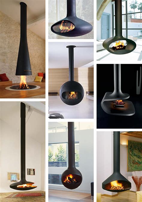 Today, this model with multiple international and prestigious awards proposes gas as fuel. Suspended Fireplace - hot new trend