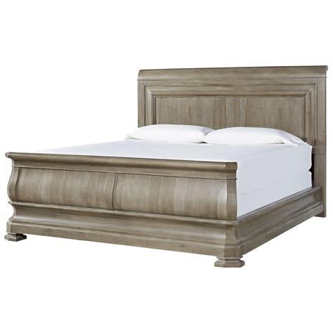 Universal Reprise A B Queen Sleigh Bed With Paneled Headboard Baer S Furniture Sleigh Beds