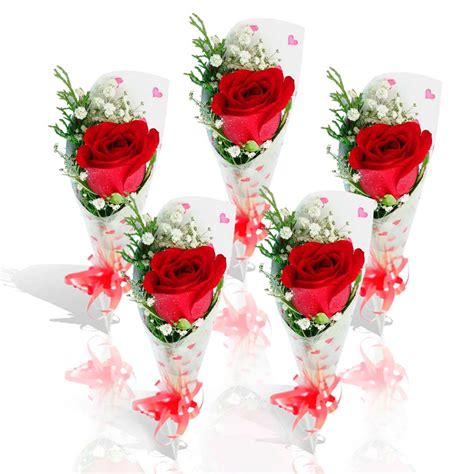 Red Single Roses Choiceflowersuae