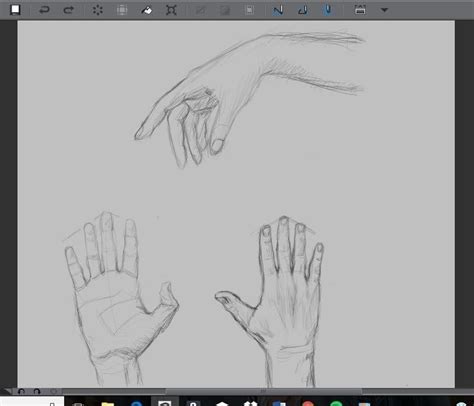 First Time Drawing Realistic Hands From Reference Any Critiques Or