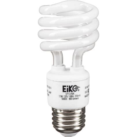Eiko Spiral Shaped Compact Fluorescent Lamp 13w 120v Sp1350k