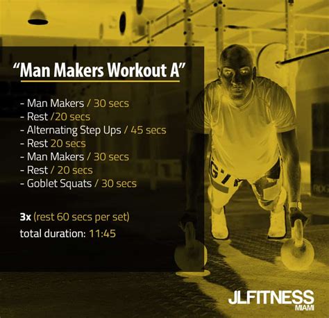 Man Makers One Heart Pounding Exercise 4 Workouts Included