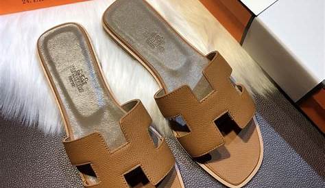 Hermes Flats Epsom Leather Sandals Camel Size 35-40 [YD260] - $144.00