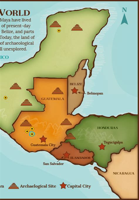 Ancient Maya Civilization Map Bastatransfer