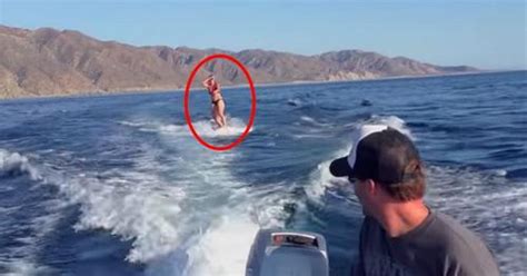They Film Woman Behind Boat Footage Captured Lets Him Estimate A