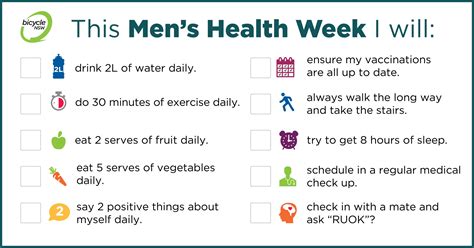Mens Health Week Bicycle Nsw