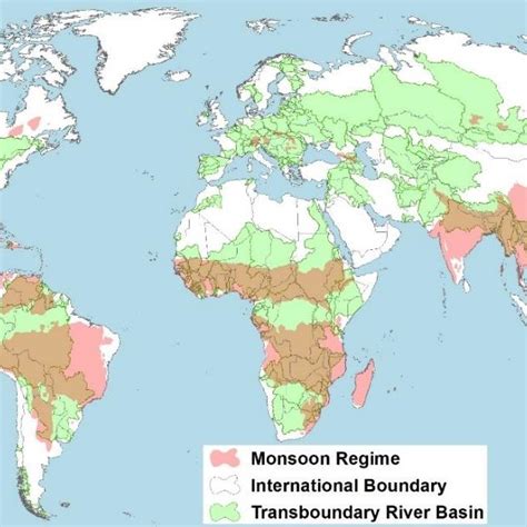 1 Transboundary River Basins Around The World Along With The Summer Download Scientific