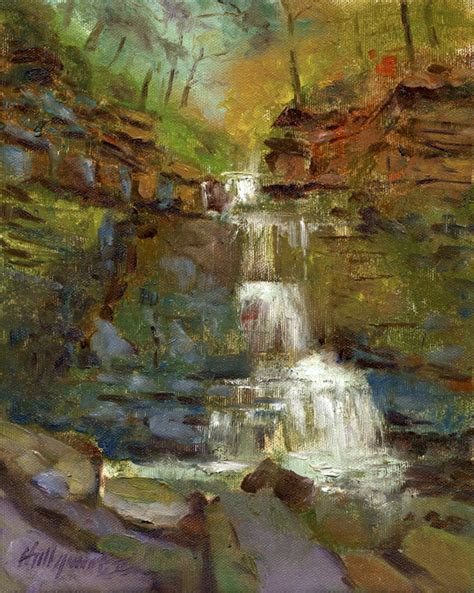 Waterfall Oil Paintings Sale Ireland Waterfall