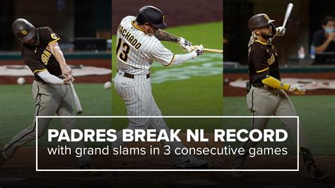 San Diego Padres Break National League Grand Slam Record