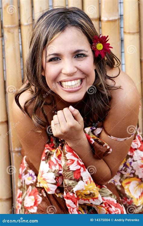 Beautiful Latin Smiling Woman Stock Images Image 14375004