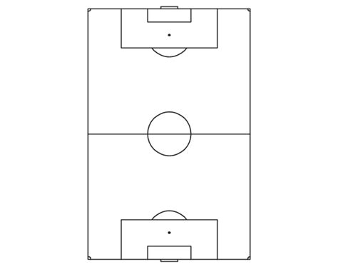 Learn how to draw a football. Vertical association football pitch - Template | Soccer (Football) Dimensions | Basketball Court ...