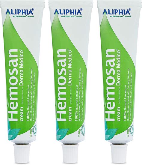 HEMOSAN Pack Fast Relief Cream Itching Anal Fissures Hemorrhoids Anal Eczemas Pruritus