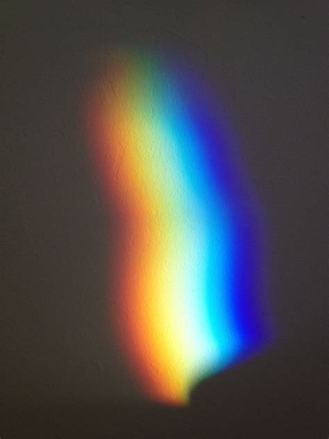 Refraction Of A Mirror Onto A Wall Texture Photography Rainbow