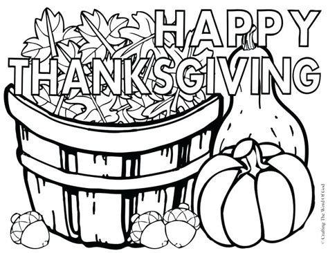 Christian Thanksgiving Coloring Pages At Free