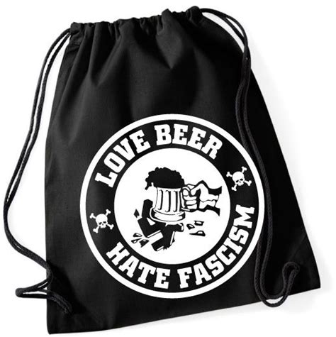 Love Beer Hate Fascism Backpack Lumer Shop