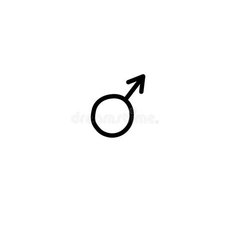 Male Gender Symbol Hand Drawn Outline Doodle Icon Sex And Gender Diversity Concept Vector