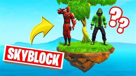 Playing Sky Block In Fortnite New Youtube