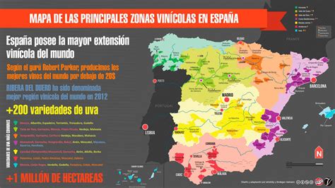 Os dejamos un mapa de las regiones vinícolas en España con unos cuantos datos curiosos