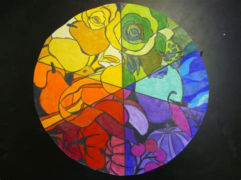 Mrs Highsmith Loves Art: Example of finished color wheel project