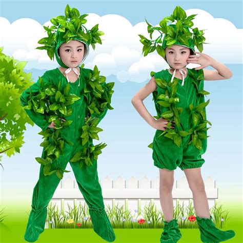 Childrens Christmas Stage Performance Costumes Child Leaf Festival