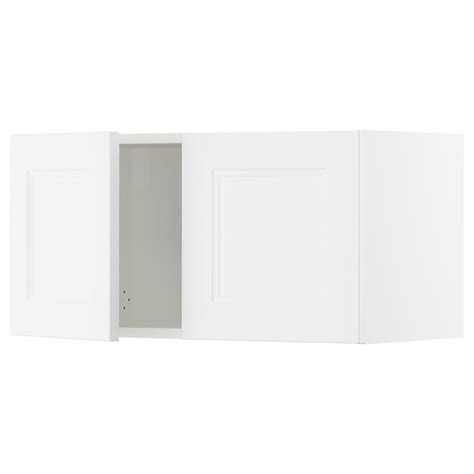 Sektion Wall Cabinet With 2 Doors Whiteaxstad Matt White 30x15x15