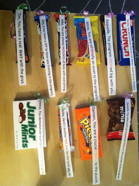 30 Employee Candy Bar Award Certificates Candy Bar Awards For Etsy