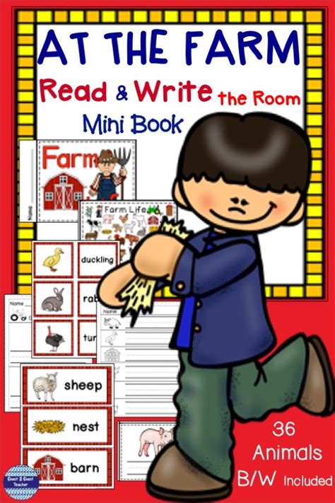 Farm Animals Read And Write The Room Independent Learning Packet In