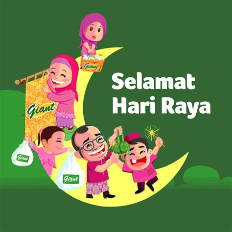 Wish a selamat hari raya with this ecard. Happy Hari Raya GIF by Giant Singapore - Find & Share on GIPHY