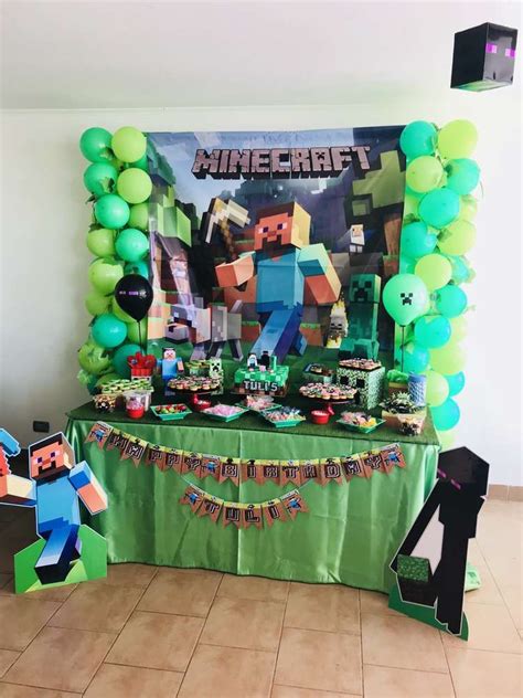 Minecraft Birthday Party Ideas Photo 1 Of 10 Minecraft Birthday