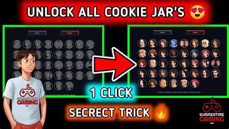 Unlock All Cookie Jar In Summertime Saga Game Summertime Saga Secret