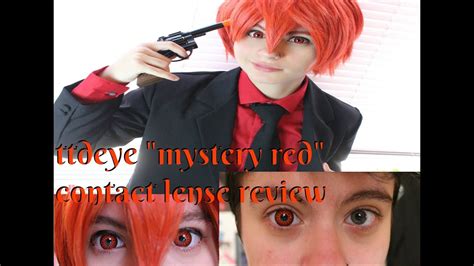 Ttdeye Contact Lenses Review Mystery Red Youtube