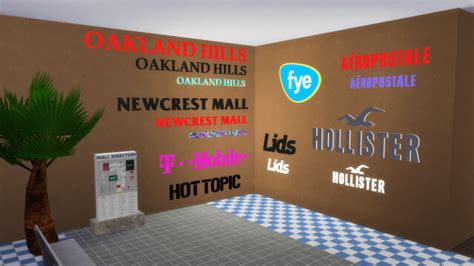The Sims 4 Mall Signs Pack The Sims Book