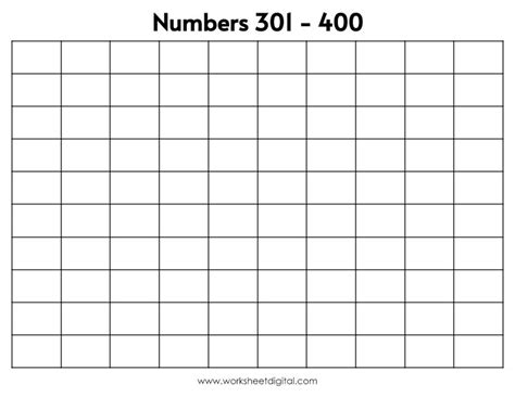Number Charts 1 1000 Counting To 1000 Printable Black And Etsy