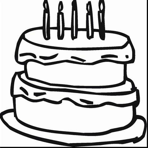 Birthday Cake Black And White Clipart Free Download On Clipartmag