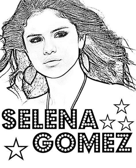 Selena Gomez Coloring Page Selena Gomez To Color Topcolori Flickr