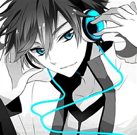 Headphones Anime Boy Cool