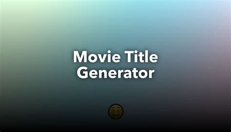 Movie Title Generator Nichesss
