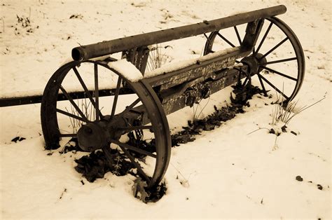 Snow A 5233 Old Wagon From My Great Grandfather Michael Mccarthy