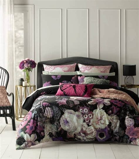A favorite flower choice is pansy. The New Feminine: Girly Interiors go Dark & Moody