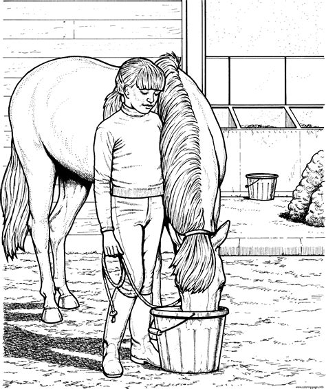 You'll find everything from the appaloosas and mustangs of the us to the beautiful arabians from the middle east. Girl With A Horse Coloring Pages Printable