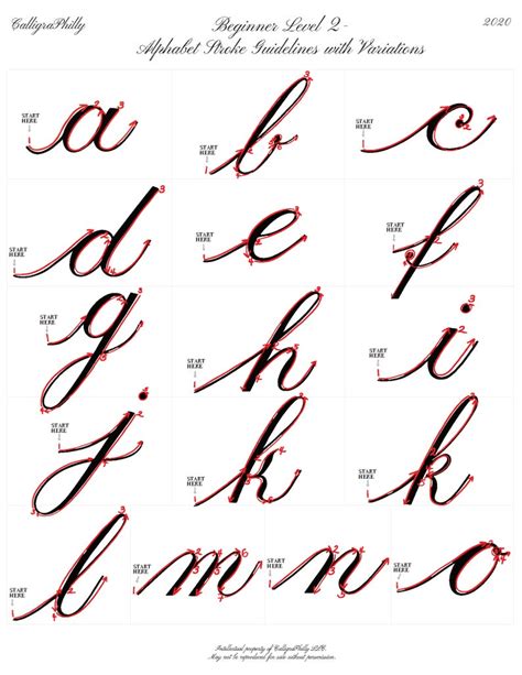 New Beginner Level 2 Deluxe Lowercase Copperplate Etsy Copperplate