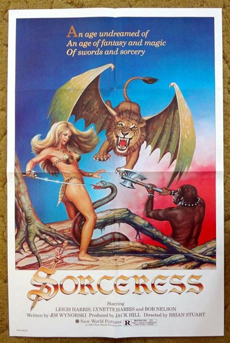 White Magic Vs Black Magic Leigh Harris Is The Sorceress 1982 27x41 Poster Ebay Original