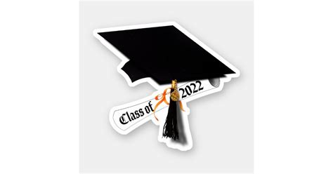 Class Of 2022 Grad Cap Sticker Zazzle